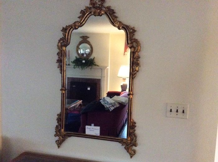 Large Gold-framed Mirror