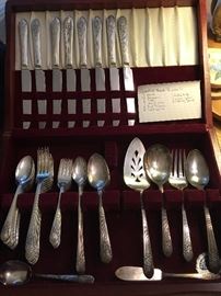 Silver Mist/Marigold Silverplate in box