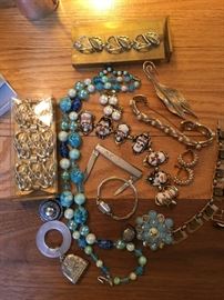 Jewelry, vintage teething ring, etc