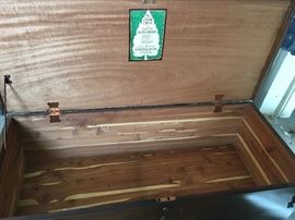Inside Continental Cedar Chest