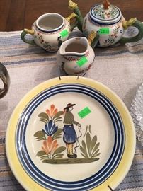 Antique French Pottery Henriot Quimper