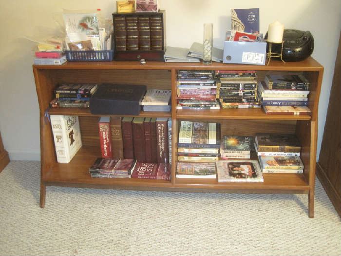 Bookcase, numerous religious books by Billy Graham and his family