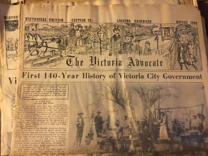 Old Victoria newspaper