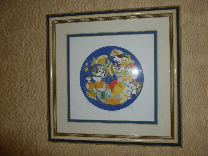 Signed & #d framed & matted Lithograph