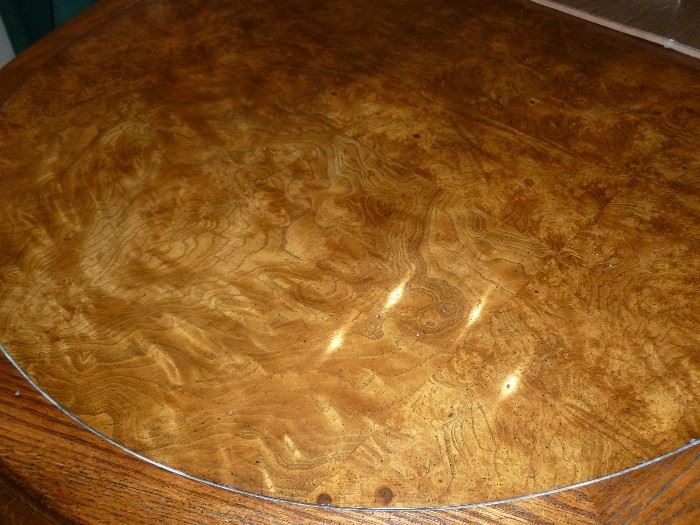 Check out the burled table top!