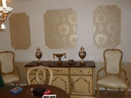 Buffet & 2 Captains Chairs