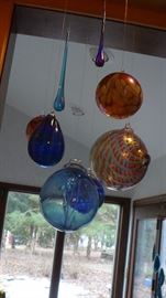 many glass balls
