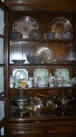 several pieces silver plate