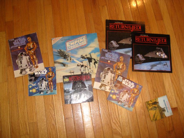 STAR WARS RECORDS AND BOOKS