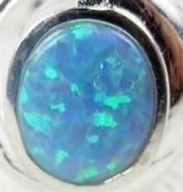 ring with blue sparkle