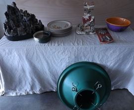 MMD014 Stoneware, Rock Fountain, Christmas Figurine & More!
