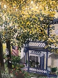 Susan Rios. "Main Street". Serigraph. Pencil signed & numbered. 