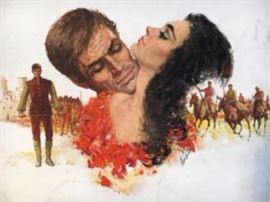 Lou Marchetti. "Shadow of a Star" original cover art illustration for Gothic novel. Oil on illustration board. Signed recto and verso. 