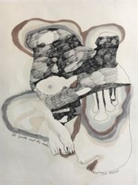 Christina DeMusee' "The Zenith & the Nadir" pencil signed & numbered