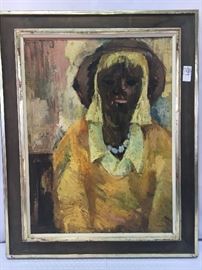 Mareike. portrait. German Expressionism. Acrylic on canvas.