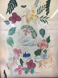 Oscar Yabut. Oil on canvas. Surrealism/Fantasy. Signed lower right. 