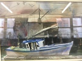 Allen Hawkes. Original watercolor. 