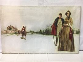 Lou Marchetti. Original cover art illustration. Oil on canvas. Signed recto and verso. Master canvas. 