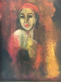 Bern Thorson. "Witch Fire." Acrylic on Canvas. 1963. 