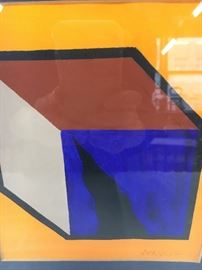 Da Silva. Original tempura on paper. Signed lower right. 