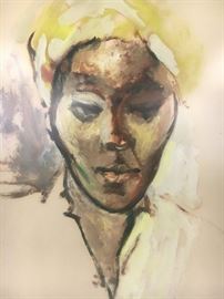 Joe James. Original oil on paper portrait. 