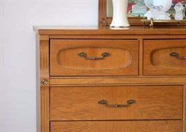 BUY IT NOW!  Lot #122, Vintage Chest of Drawers with Mirror, $200