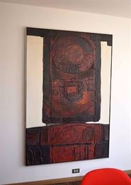 SOLD--Lot #143,  Abstract Art by Philip Ophilipon, $600