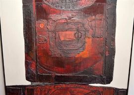 SOLD--Lot #143,  Abstract Art by Philip Ophilipon, $600