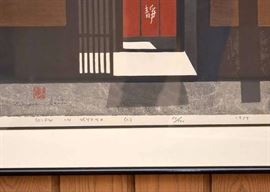 BUY IT NOW! Lot #144,  Japanese Limited Edition Woodblock Print by Saito Kiyoshi, $2,000

