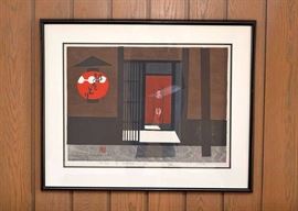 BUY IT NOW! Lot #144,  Japanese Limited Edition Woodblock Print by Saito Kiyoshi, $2,000
