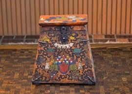 Antique Tibetan Box (Certificate of Authenticity Included)