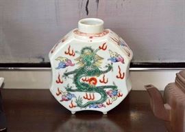Chinese Porcelain Vase with Dragon