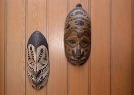 African Wood Carved Masks