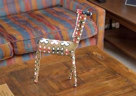 African Beaded Giraffe Figure
