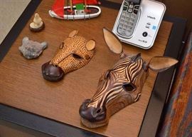 Wood Carved Giraffe Masks