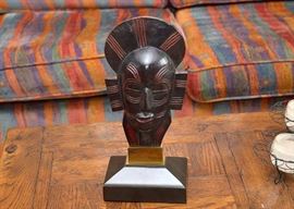 African Mask Figurine