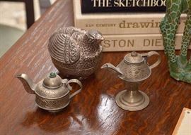 Miniature Brass Teapots