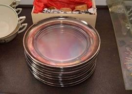 Glass & Silverplate Salad Plates
