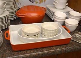 Vintage Enamel Cast Iron Lasagna Pan, Etc.