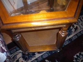 Matching glass top coffee and end tables