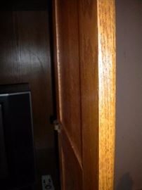 Solid oak amoire/entertainment center/desk