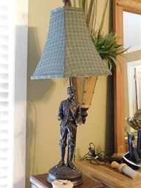 Golf figure lamp