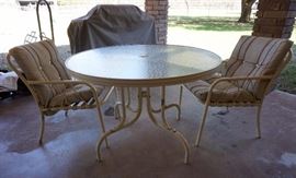 Patio table and chairs