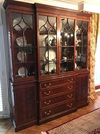 China Cabinet by Henkel-Harris of Winchester, VA. Measurements: 6' Long x 7' Tall x 3' Deep . . . . Gorgeous!