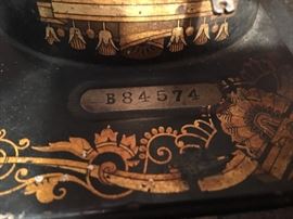 Singer Sewing Machine Model No. B84574.