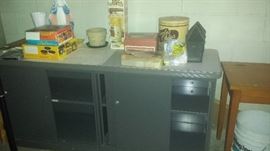 Metal storage cabinet