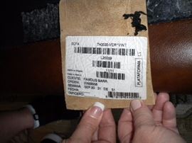 Leather living room set....Famous Barr