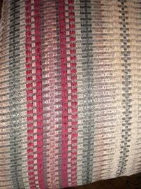 Dining room table with tile top southwest flair, 6 chairs and matching China cabinet/buffet-hutch.