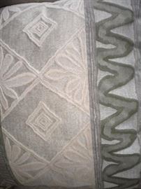 "This End Up" Sofa/couch in excellent condition. No smoke or pet. Olive shades and beige/offwhite