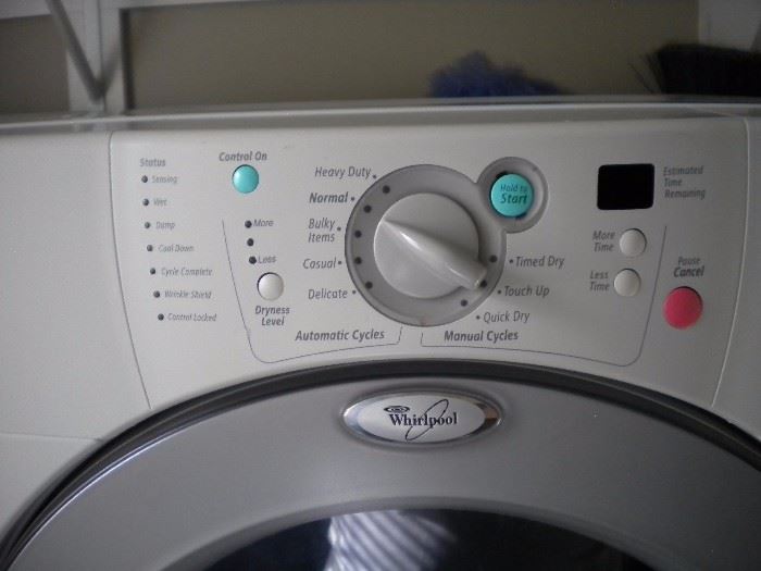Whirlpool Duet front load Washer/Dryer with pedestal drawers. 8 yrs old and serviced.